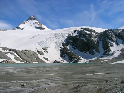 Grand Paradis, Lac et glacier de Golette